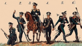 Офицер егерского полка (период правления императора Павла I, 1796-1801 годы)