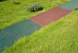 Садовые дорожки из резинового покрытия